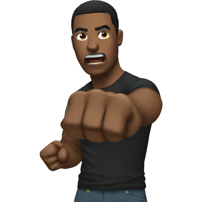 Punching motion emoji