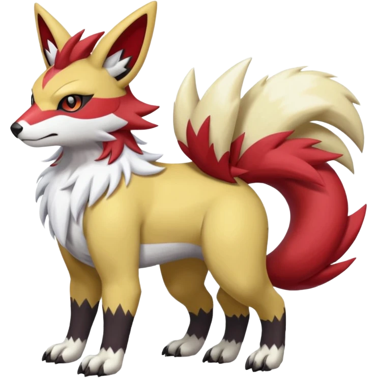 WereGarurumon-Obstagoon-Meloetta-Renamon-Zangoose-fusion-hybrid-creature (full body) emoji