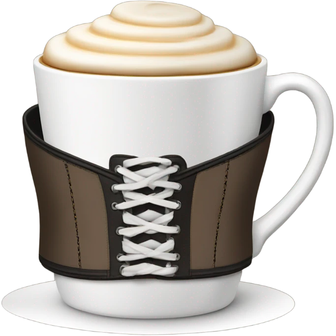 Corset coffee cup  emoji