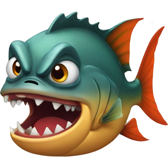 Piranha angry emoji
