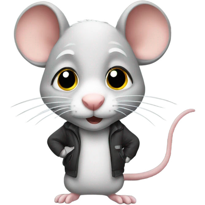 Rat student emoji