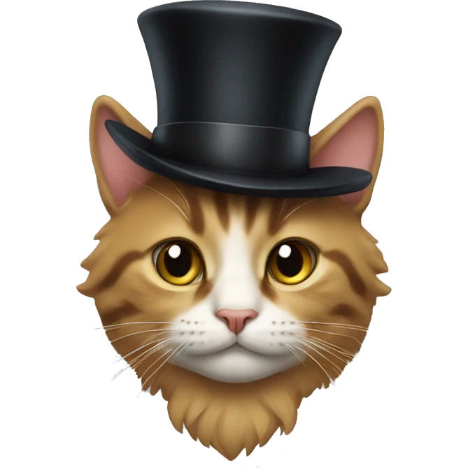 cat with tophat emoji