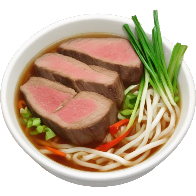 rare steak pho emoji