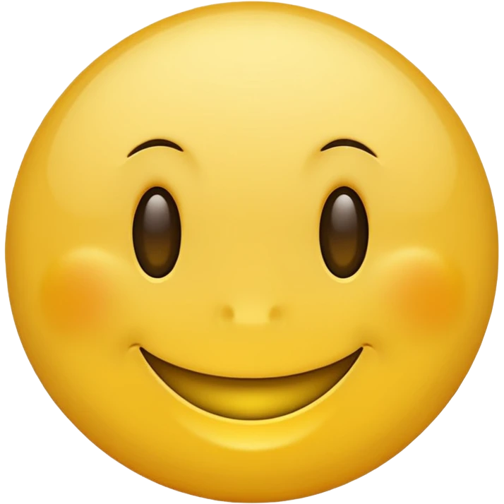 Neutral smiley emoji