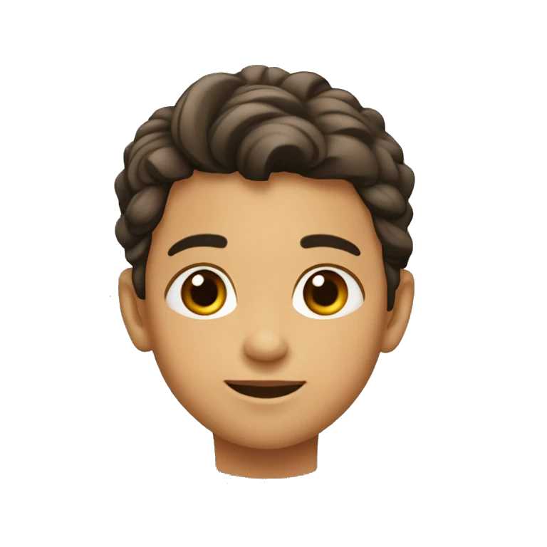 Niño con aretes niño moreno emoji
