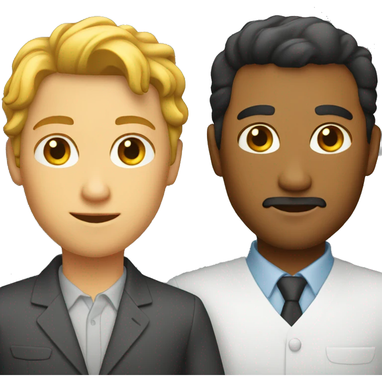 professional two persons half body emoji