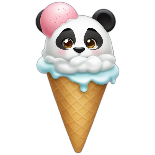 Panda’s ice cream emoji