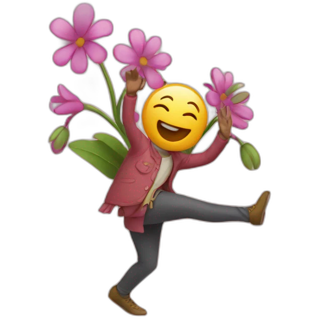 dancing-flowers emoji