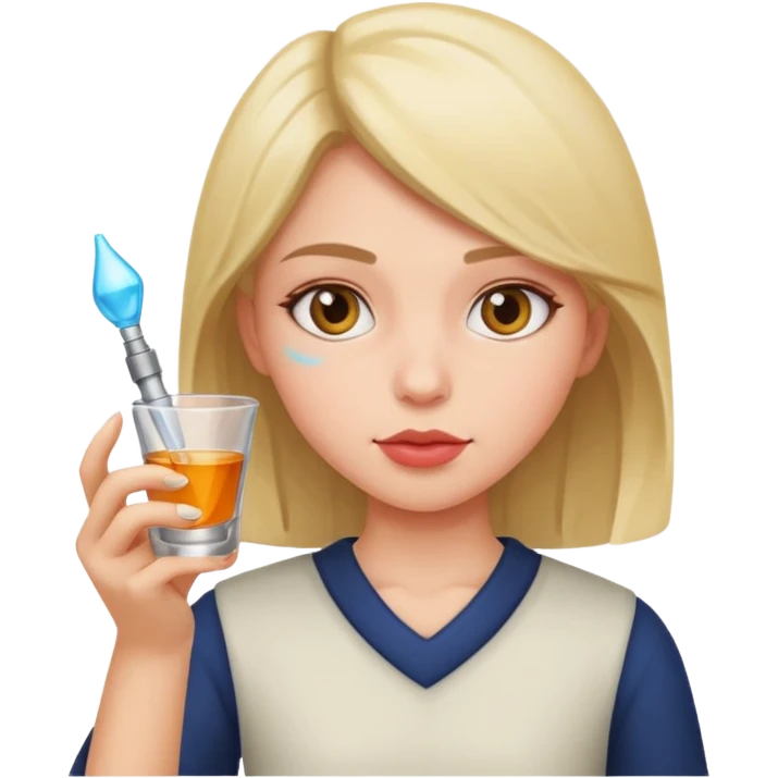 Girl taking a shot  emoji