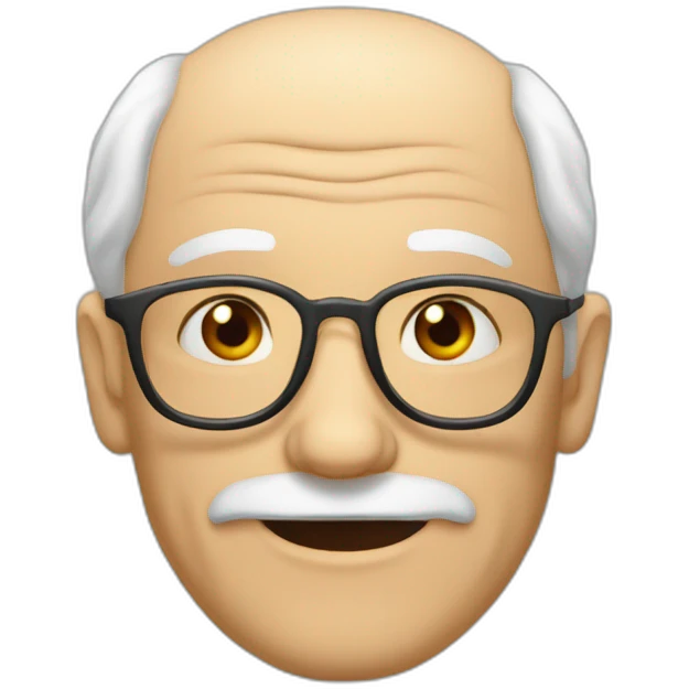 Vieil homme calvitie  emoji