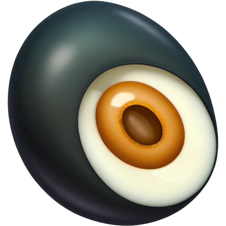 century egg emoji, just the egg no insides, just the black egg right side up like any other egg emoji emoji