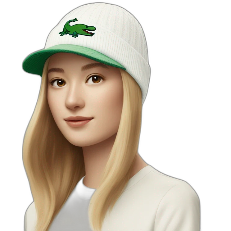 Friends lacoste beanie with lacoste emoji