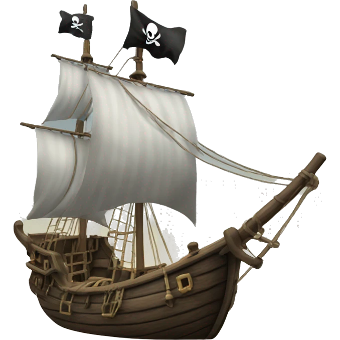 Pirate boat emoji