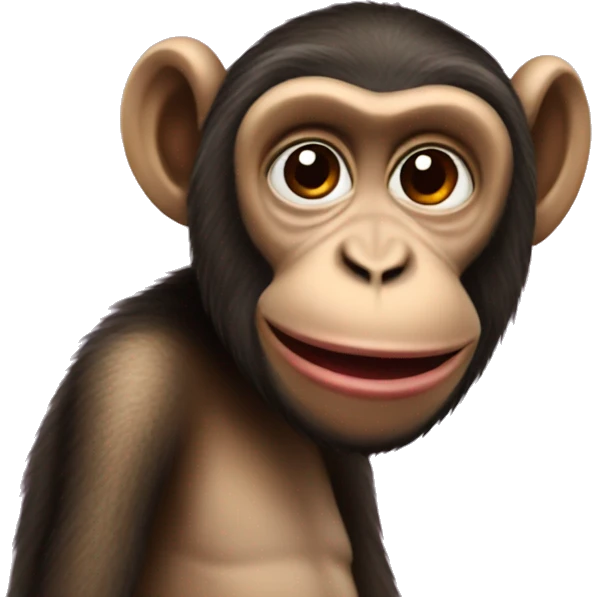 Monkey with lipstick emoji