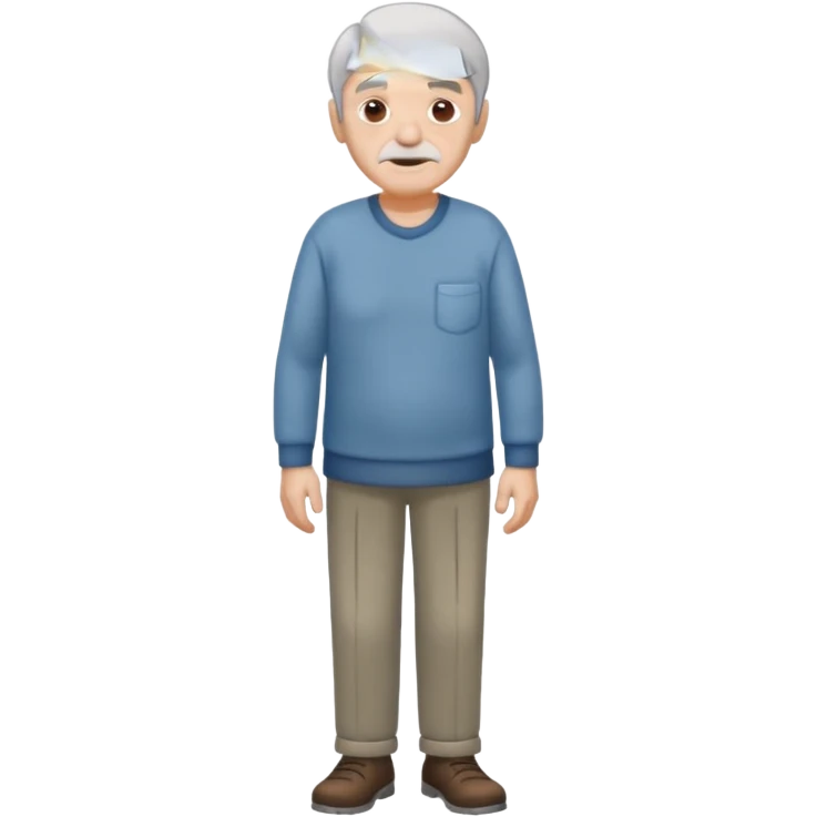 old man full body emoji