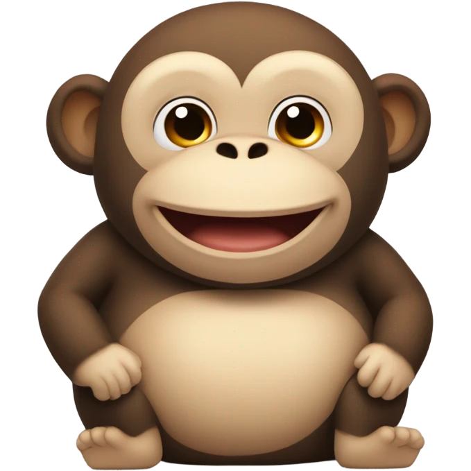 Fat monkey emoji