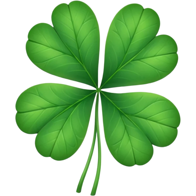 Clover white edge emoji