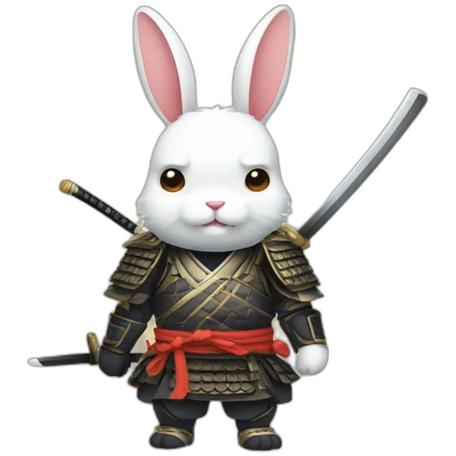 samurai rabbit emoji
