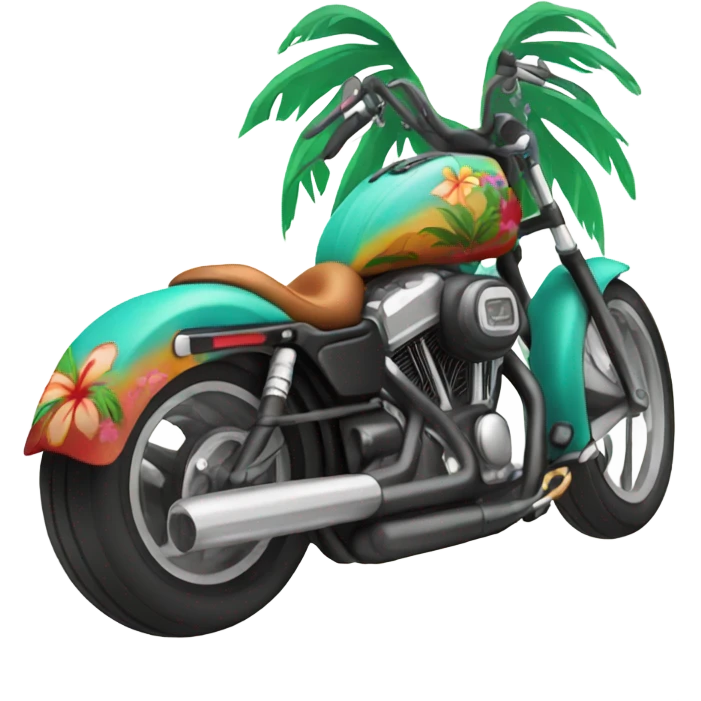 Harley in a Hawaiian shirt  emoji