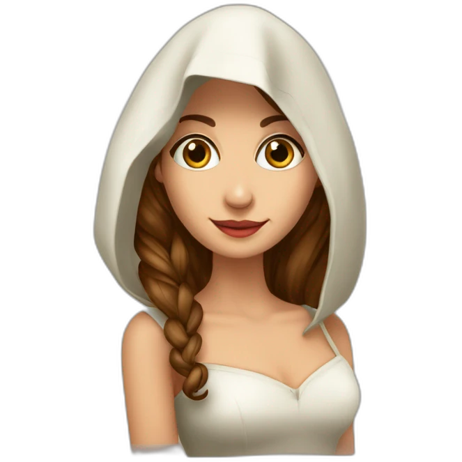 Donna bella vestita da strega con un mazzo di tarocchi in mano emoji