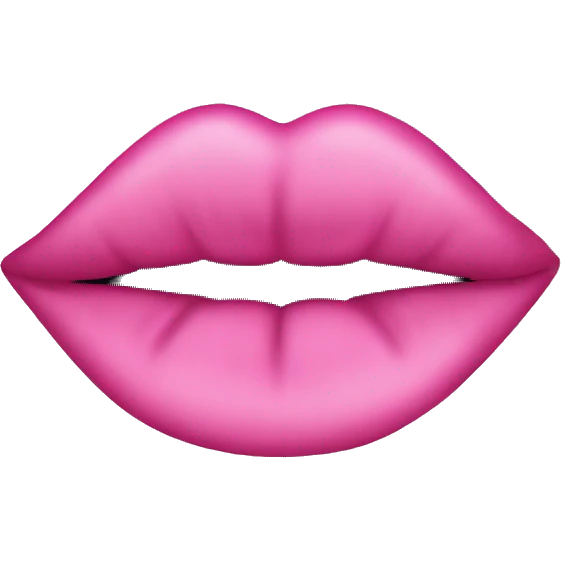 Pink kiss emoji