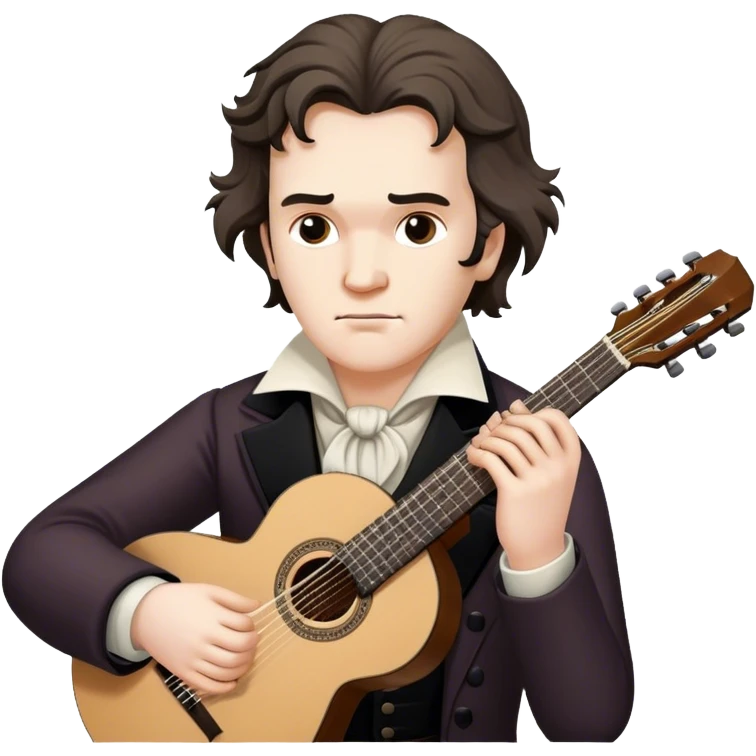 Beethoven and guitar emoji