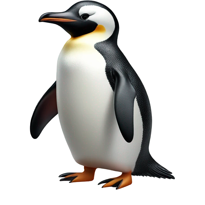 penguin sticking tongue out emoji