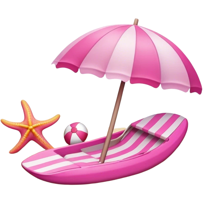Pink,items,beached themed emoji