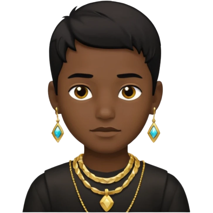 Has un chico con mucha plata y que tenga pelo negro emoji