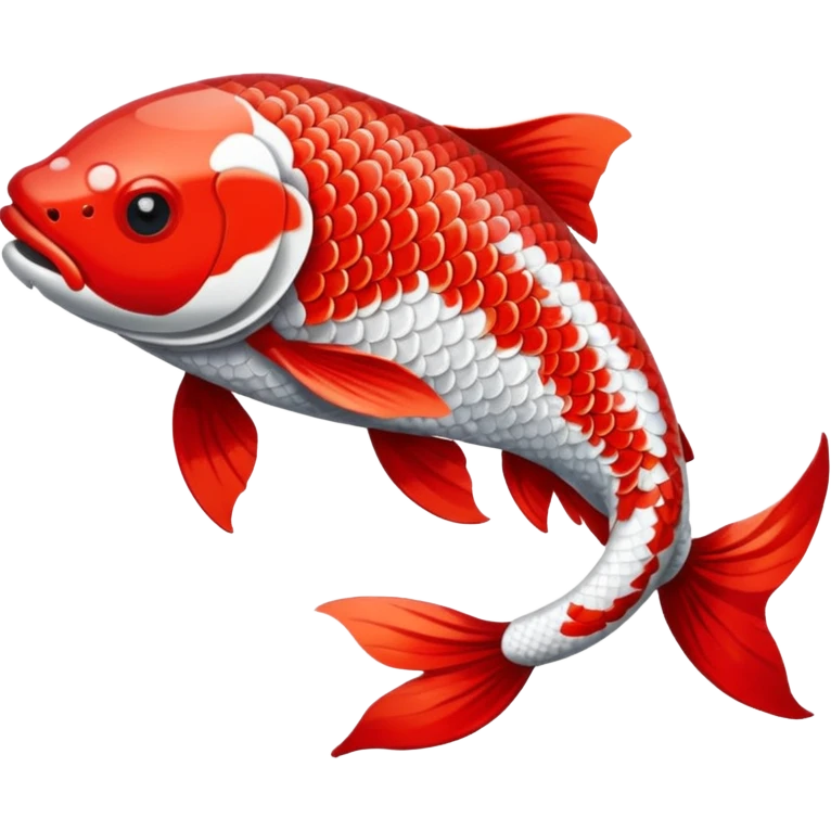 red white Koi fish emoji