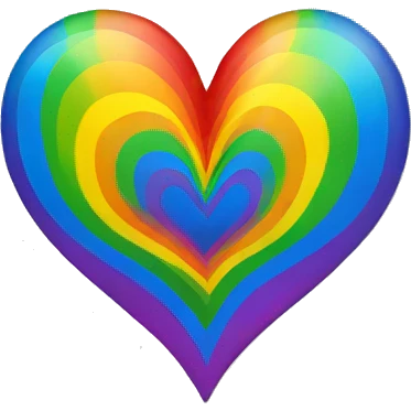 Rainbow heart emoji