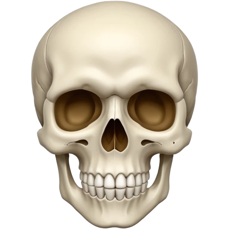 a stylized human skull emoji