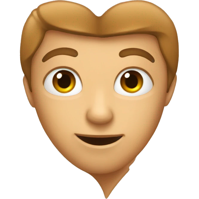 Tan heart emoji