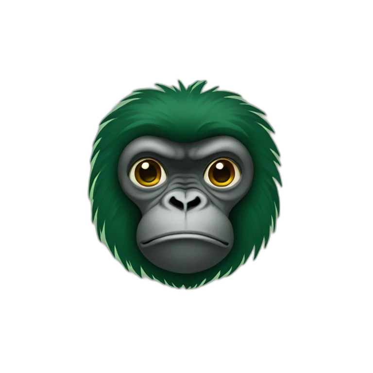 Gorille green emoji