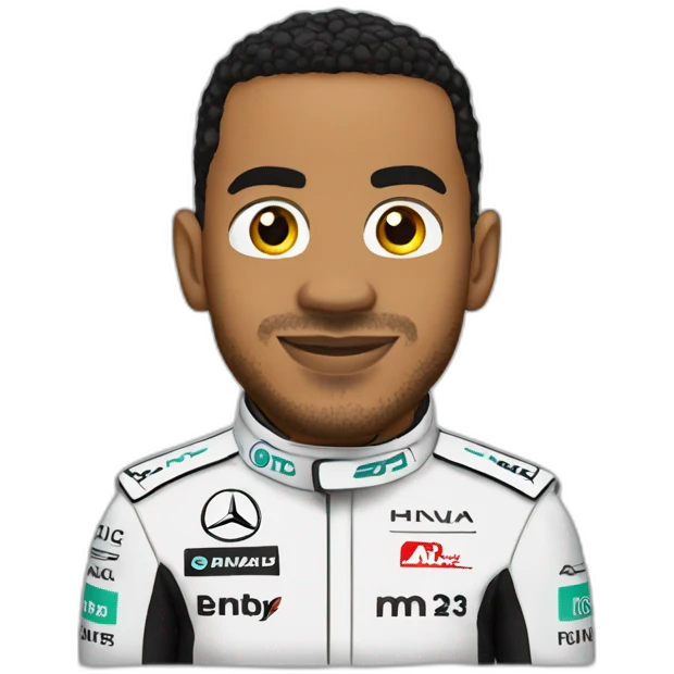 Lewis Hamilton Mercedes No Cap emoji