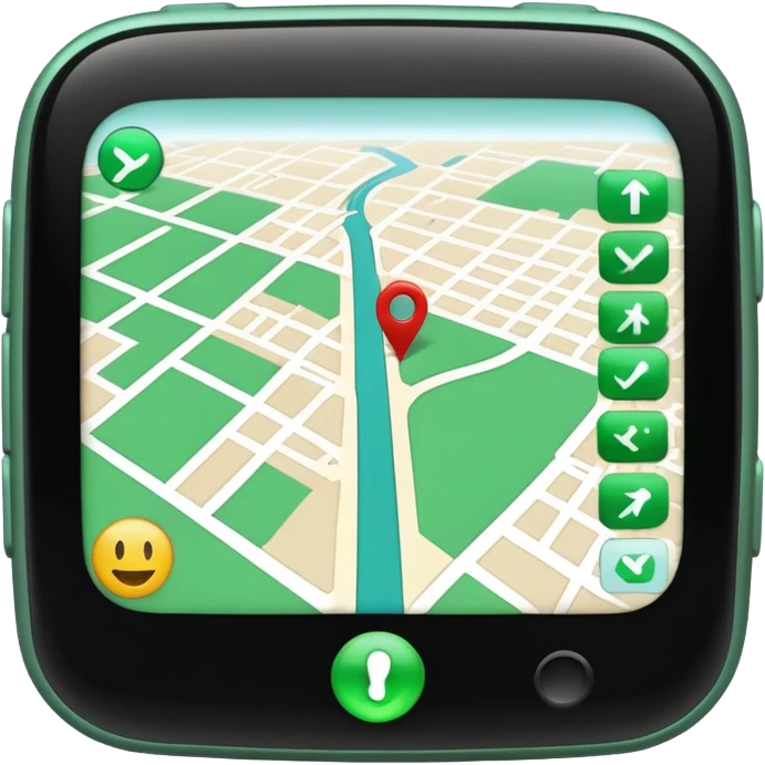 GPS screen emoji