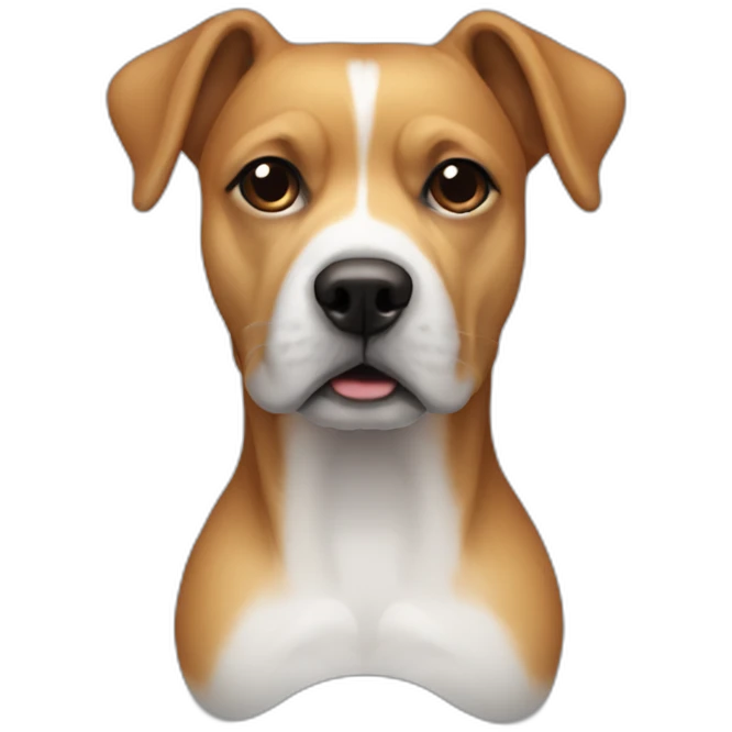 mans chest xray which contains a dog in it emoji