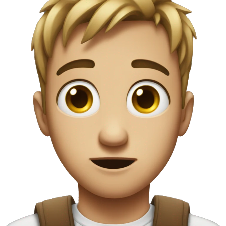 guilty and cute face emoji