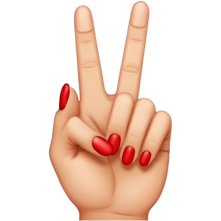 a red middle finger emoji