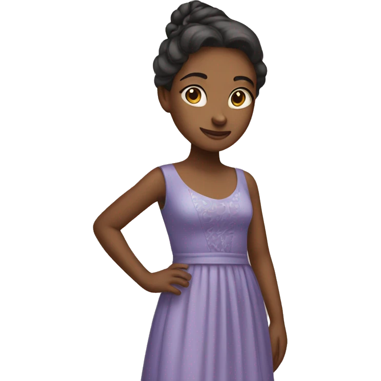 Girl in long dress emoji
