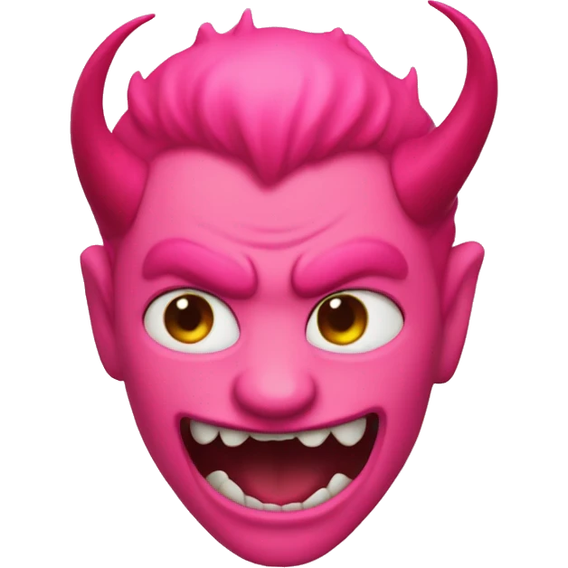 Pink devil emoji