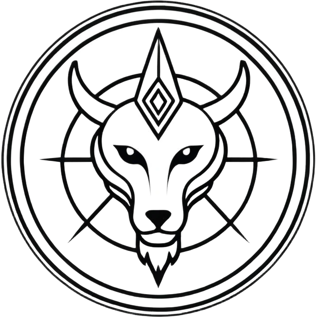 Eliphas Levi sigil, simplified, bold lines emoji