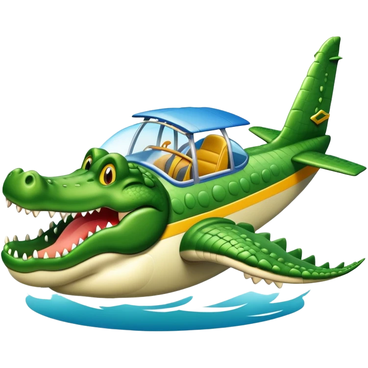 🐊🛩️ emoji