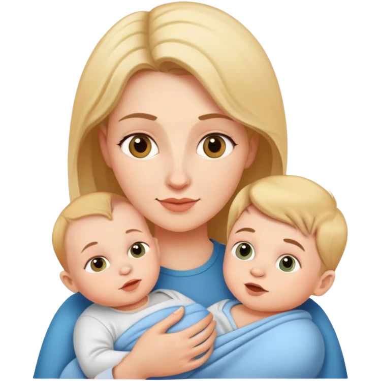 Mom and baby boy  emoji