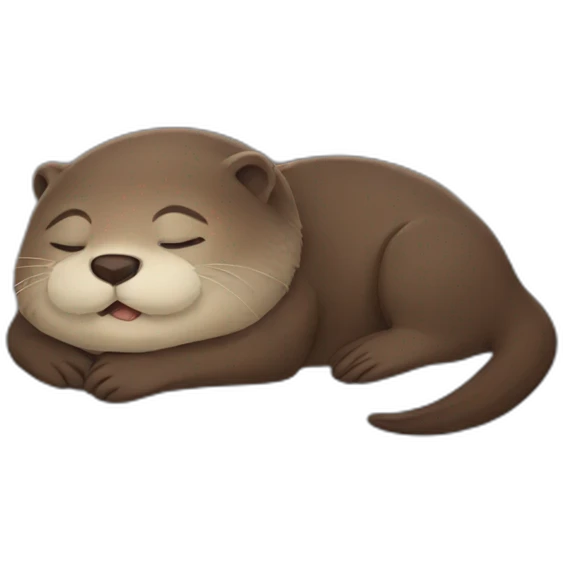 Otter sleep emoji