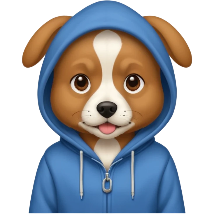 dog with a hoddie emoji