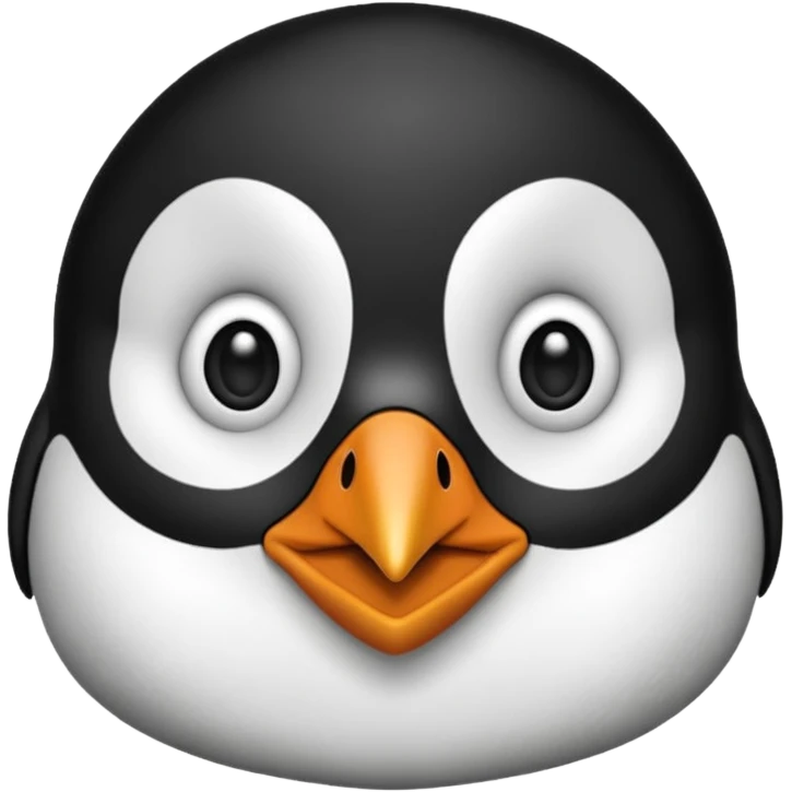 a penguin cute face emoji
