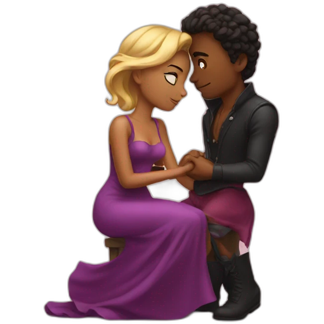 Stealing your lover with love emoji