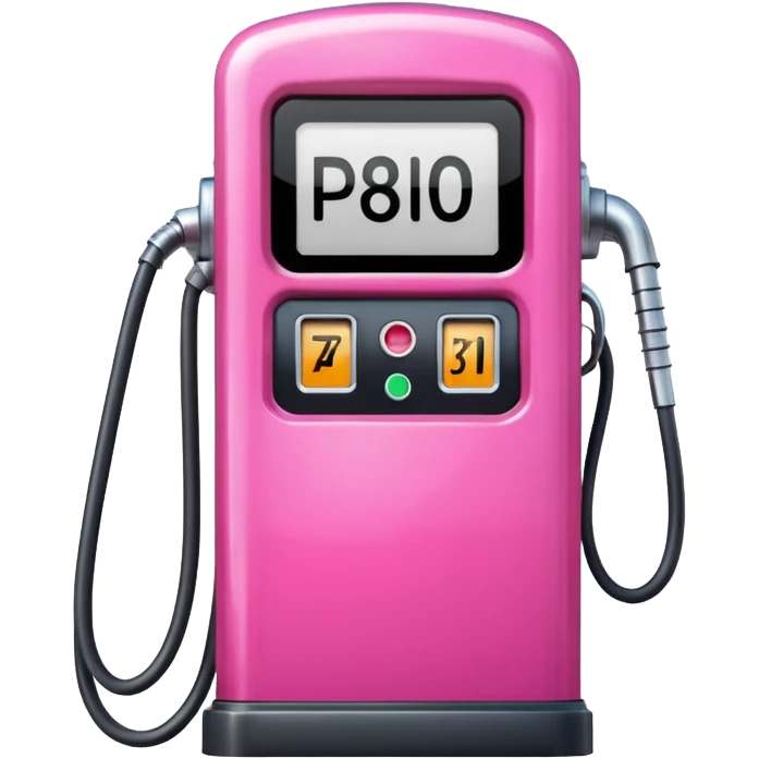 a pink petrol pump emoji