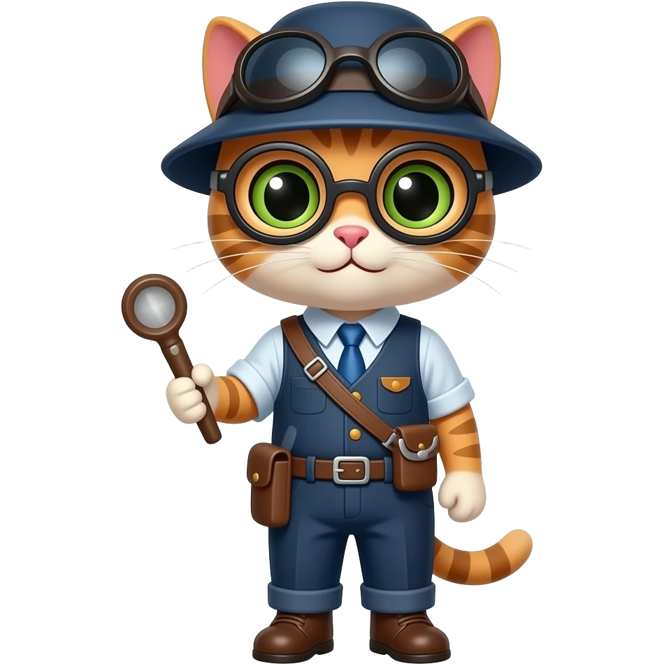 cat inspector emoji